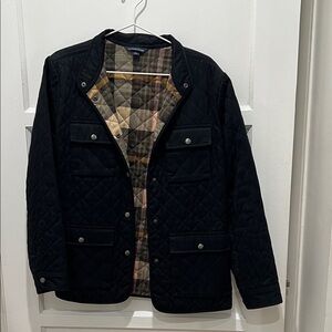 Lands' End Women's Black Quilted Jacket